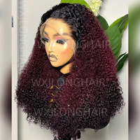 Perruque de Cheveux Vierge Bruts Double Traitée à Fermeture en Dentelle 5 x 5 Bouclée Pixie, Couleur T4/30/4, 300 g, Grande Vente en Gros