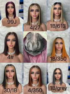 Peluca Bob SDD al por Mayor con Frente de Encaje 2x6 |   Cabello Brasileño |   Estilo Corto y Múltiples Colores - Product Image 6