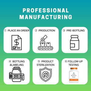 Cápsulas de Raiz de Bardana (Niu Bang Gen) de Ervas Tradicionais Chinesas |   Certificado GMP - Product Image 5