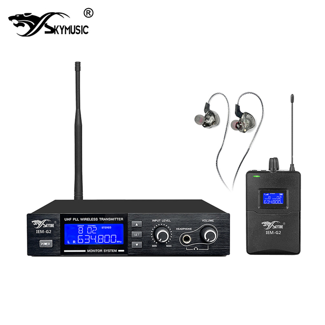 IEM G2 UHF Wireless In-Ear Monitor System for Live Music Stage Performance and Studio Rehearsals