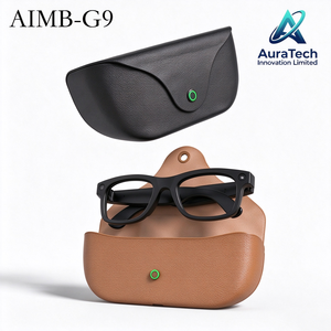 Lunettes caméra intelligentes AuraTech AIMB-G9, enregistreur vidéo HD 1080P 8MP, assistant vocal IA, musique Bluetooth avec étui de charge 2000 mAh - Product Image 5