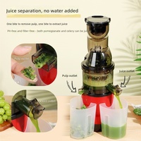 Juicer Otomatis Komersial Pemisah Ampas Lubang Masuk Diameter Besar Multi-Fungsi Buah Sayuran Bahan ABSPC Cina Segar