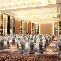 Tapis en nylon imprimé sur mesure pour hôtel, fabriqué en Chine, design personnalisé, antidérapant, imprimé numériquement en 3D, tapis mural pour salle de banquet et couloir