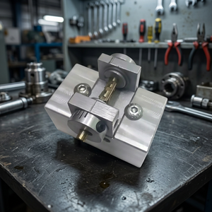 Support universel en alliage d'acier argenté pour machine à tailler les clés de serrurier, compatible avec la machine à clés Xhorse - Product Image 3