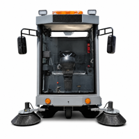 LM-W2200 Nouvelle balayeuse autoportée à double ventilateur, double vibration et double filtre, avec batterie 48V 100Ah, pour le nettoyage des bâtiments de fonderie