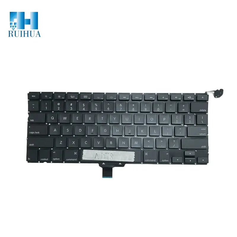RUIHUA Keyboard Laptop Tata Letak US/UK, untuk Apple MacBook Pro 13 "A1278 Tahun 2009-2012
