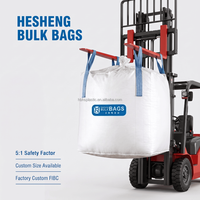 Sac Jumbo en PP vierge imperméable de haute qualité 1000 kg pour sable/ciment, sac en vrac de 1 tonne avec cloisons