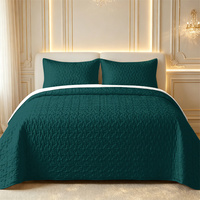 Parure de lit moderne de luxe en polyester écologique 200TC 4 pièces, douce, respirante, respectueuse de la peau, tons neutres unis, pour la maison et l'hôtel