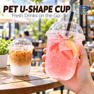แก้ว PET 20 ออนซ์ 98 มม. รุ่น U CUP CS98-20 แก้วพลาสติก PET ใส สำหรับเครื่องดื่มเย็น น้ำผลไม้ กาแฟเย็น บาร์ โรงแรม รับผลิตแบบ OEM ODM - Product Image 6