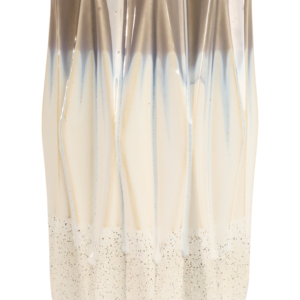 Vaso in ceramica alto con texture verticale a pieghe per l'arredamento del soggiorno - Product Image 5