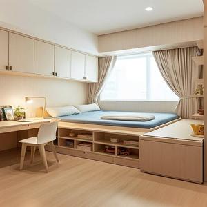 Ensemble de tatami multifonctionnel personnalisé avec <span class=keywords><strong>lit</strong></span> de rangement relevable et bureau pour chambre d'amis ou bureau - Product Image 1