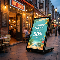 Nouvel écran d'affichage numérique animé LCD haute définition, étanche IP65, alimenté par batterie, mobile et extérieur, pour les magasins de détail