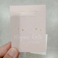 Kunden spezifische Logo bedruckte Papiers chmuck karte