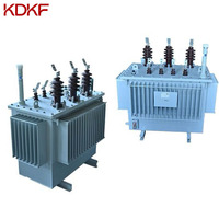 Transformateur triphasé entièrement étanche immergé dans l'huile 22kV 11kV vers 380V 220V 50Hz à enroulement en cuivre, direct usine