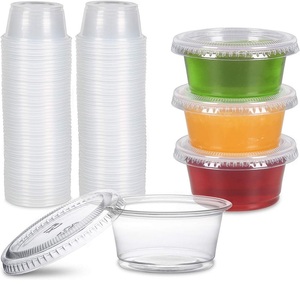 Vasos Desechables Transparentes de Plástico para Postres con Tapa, Platos y Vasos de Plástico para Un Solo Uso - Product Image 5