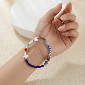 Braccialetto Artigianale 'Storia di Gesù' con Cristalli Curativi e Croce, Bracciali Intrecciati con Perline Regolabili, Gioielli Religiosi, Regalo per Lei - Product Image 5