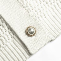 AiNear Großhandel Custom Logo Design Oem & Odm Wintermantel Langarm V-Ausschnitt Pocket Mesh Herren Baumwolle Strick Häkel pullover
