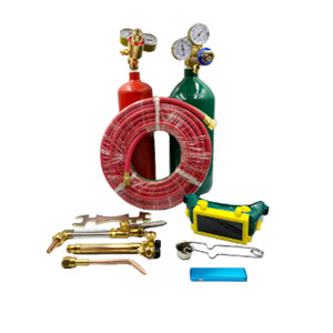 Portable HVAC Oxyacetylene <b>Welding</b> and Cutting Torch <b>Kit</b> Regulator Set Gas Box <b>Welding</b> and Cutting Tool Set - Product Image 3