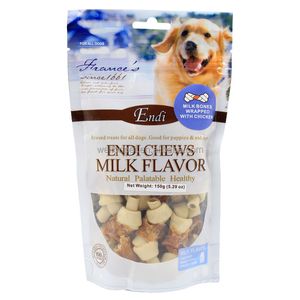 Snack per Cani a Forma di Osso di Pollo, Masticabili, Personalizzabili, Naturali, al Gusto di Latte, per Addestramento - Product Image 1