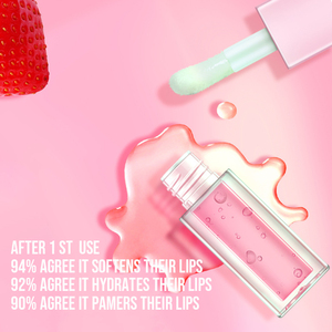 Wholesale 45 Colors Moisturizing Big Brush <strong>Lip</strong> Gloss Private Label <strong>Lip</strong> Oil with Pompom Color Changing Makeup <strong>Lip</strong> Plump Oil - Product Image 4