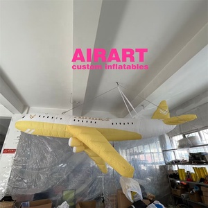 Décoration géante de compagnie aérienne, ballon gonflable en forme d'avion, décoration publicitaire extérieure en PVC - Product Image 5