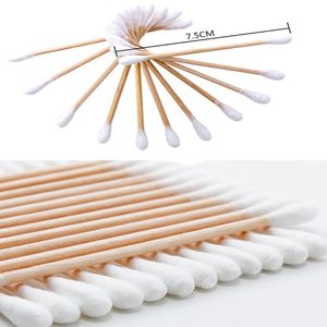 Coton-tiges jetables multifonctionnels de haute qualité, personnalisés, pour bébés et nettoyage d'appareils électroniques, en boîte plastique - Product Image 3