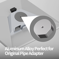 Adaptateur de tuyau Starlink compatible avec le mini-gouttière original, kit de montage en alliage d'aluminium réglable