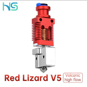 Cabezal Extrusor Huasheng Red Lizard V5 Volcano, Cobre Niquelado, Alto Flujo, para Impresora 3D - Product Image 4