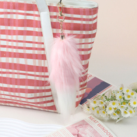 Porte-clés en peluche de voiture avec pendentif queue de renard personnalisé en vrac Porte-clés en fourrure de renard mignon Porte-clés en fourrure de loup avec pompon Cadeau porte-porte-clés