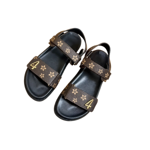 Sandalias de cuero de diseñador de alta calidad, cómodas y acolchadas, suaves, para mujer, de moda, para verano, chanclas casuales antideslizantes para hombre - Product Image 2
