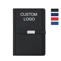 Carnet A5 à fermoir magnétique personnalisé pour le bureau, le campus et les réunions – Ensemble de blocs-notes 100 g/m² avec logo et motif – Idéal comme cadeau