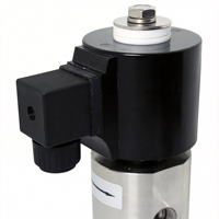 Vanne solénoïde pilote à eau COVNA 1/4''-3/8'' DN08 à filetage BSP, orifice de 1,5 mm, haute pression 100/200/250 bars, 24 V, haute température