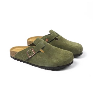 Disponibili per la Vendita: Zoccoli da <span class=keywords><strong>Uomo</strong></span> di Alta Qualità in Camoscio, Suola in Sughero, Morbidi, Antiscivolo, Pantofole Piatte per Esterni - Product Image 2