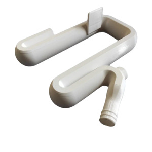 Conector de codo de plástico blanco para manguera de desagüe, soporte de borde y barril de almacenamiento de agua de jardín - Product Image 5