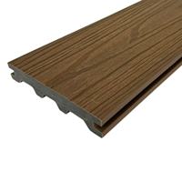 Plancher de terrasse extérieur en WPC co-extrudé de type M, moderne, à emboîtement, en bois-plastique, imperméable, anti-UV, pour jardin et terrasse