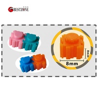 500 Piezas de Bloques de Construcción Mini de 8*8 mm, Bloques de Diamante Macro, Ladrillos Creativos DIY, Figuras de Modelos a Granel, Juguetes Educativos para Niños