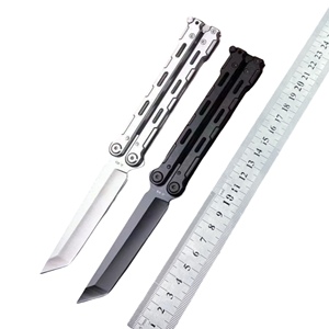 Coltello da Allenamento a Farfalla con Lama in Acciaio non Affilata Personalizzato e Disponibile Subito, Strumento per Addestramento Outdoor e Campeggio - Product Image 6