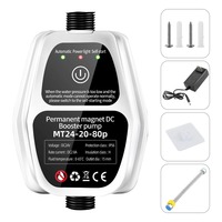 Pompe de surpression de douche à moteur en cuivre, commande par bouton, prise standard US/UK/EU 110V, pour robinet et eau chaude, pour le commerce extérieur DC24V