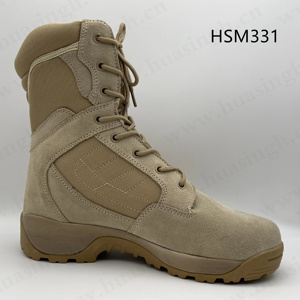 รองเท้าบูทคอมแบทสีดำแบบมีซิป รุ่น HY,Singapore Market Composite Toe Insert พร้อมแผ่นป้องกันนิ้วเท้าแบบกันกระแทก สำหรับป่าดงดิบ รุ่น HSM345 - Product Image 4