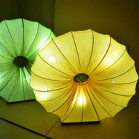 Lampe de sol en tissu faite à la main Wabi Sabi, vase organique en forme de coquillage, éclairage LED décoratif, projet commercial, couleur personnalisée