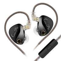 KZ Castor Pro Target Version IEM Double Driver Dynamique 10mm avec Réglage de Courbe, Câble Détachable 2 Broches 0.75mm pour Audiophiles