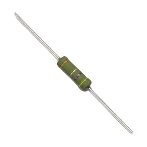 Resistor de wirewound revestido de silicone, potência avaliada de 1/4w-5w, resistência a partir de 0,05r-50kr, 1%, 2% e 5% de resistência