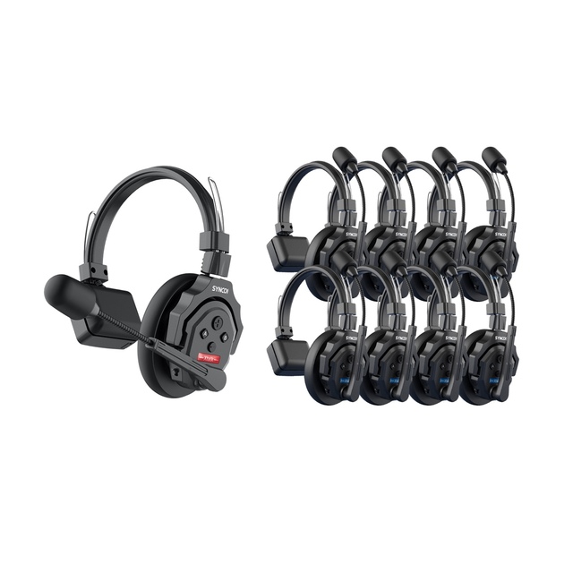 SYNCO Xtalk 2.4G Wireless Intercom System MasterFree Noise Reduction Intercom Headset for Filmmaking Live Broadcast