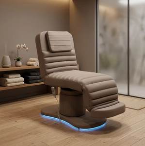 <b>Electric</b> Lifting Mechanism Facial Bed Shampoo Chair for Beauty Salons & Spas Modern PU Leather - Product Image 2