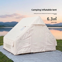 Tente double gonflable en tissu Oxford 420D, résistante aux UV, imperméable, portable, pour toutes les saisons, idéale pour le camping, les voyages et la maison - Vente chaude