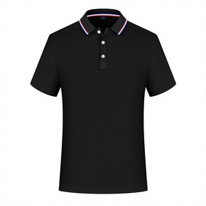 เสื้อโปโลผู้ชายแบบแห้งเร็ว ผ้าถัก แขนสั้น ทรงปกติ พร้อมสกรีนโลโก้ ขายส่ง สำหรับกีฬาและลำลอง - Product Image 5