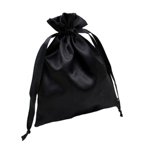 Pochette en satin avec cordon de serrage, sac cadeau, petite pochette pour bijoux et cosmétiques, vente en gros, fournitures pour fêtes, impression de logo personnalisée - Product Image 4