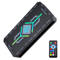 SNOWMAN H9 5V3 Pin Synchrone PWM 4PIN ARGB Contrôleur Télécommande Sans Fil RGB pour Ordinateur Portable et Ordinateur de Bureau Stock Direct