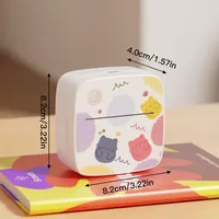 Printer Thermal Bluetooth Portabel 20ppm Tipe-C Mainan Anak Hadiah Printer Foto Mini Label Akrilik Satu Sisi Ramah Lingkungan