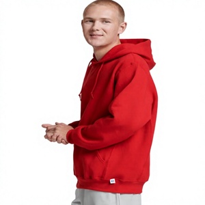 Sweat à capuche surdimensionné en coton épais 14 oz avec logo personnalisé, sans cordon, style vintage pour hommes - Product Image 2